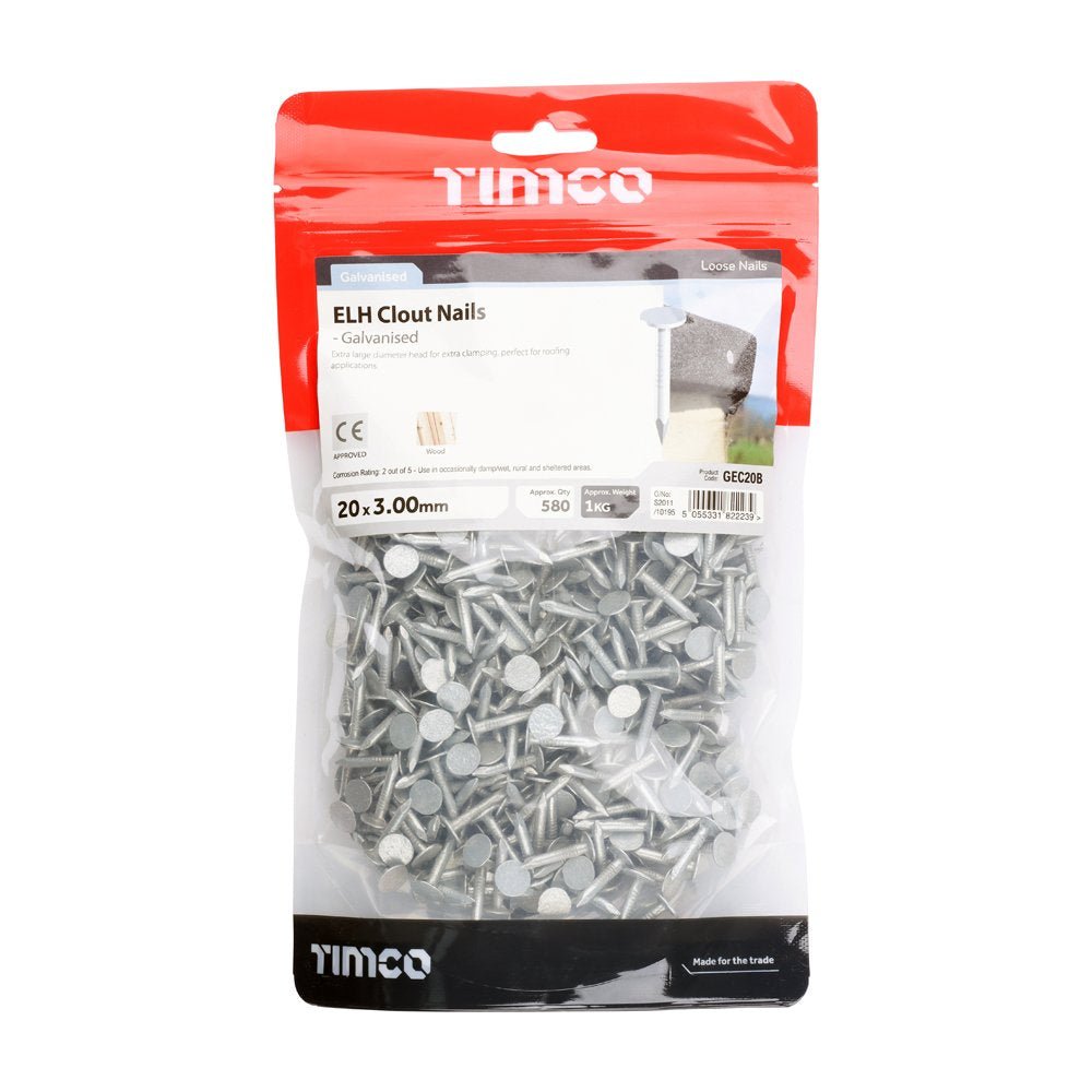 Galvanised Clout Nail - Timco - Decking Delivery