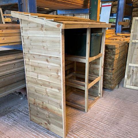 Wheelie Bin Store - For 120 Litre Bins - Decking Delivery